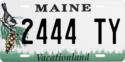 ME license plate 2444TY