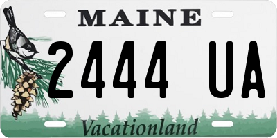 ME license plate 2444UA