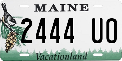 ME license plate 2444UO