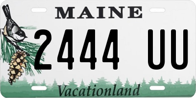 ME license plate 2444UU