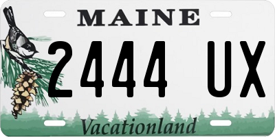 ME license plate 2444UX