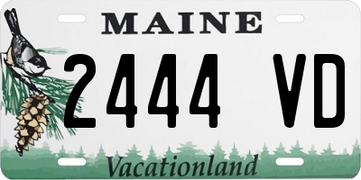 ME license plate 2444VD