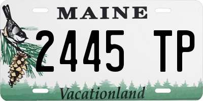 ME license plate 2445TP