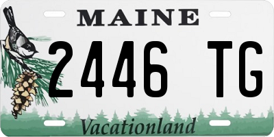 ME license plate 2446TG