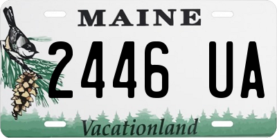 ME license plate 2446UA