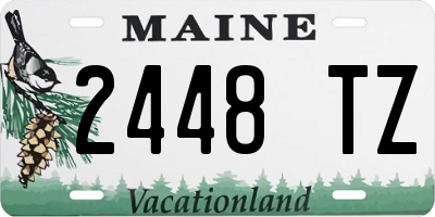 ME license plate 2448TZ