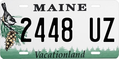 ME license plate 2448UZ