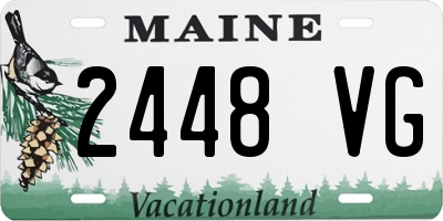 ME license plate 2448VG