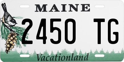 ME license plate 2450TG