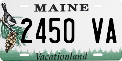 ME license plate 2450VA