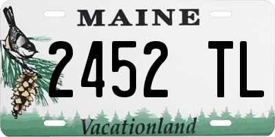 ME license plate 2452TL