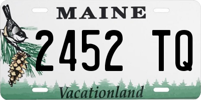 ME license plate 2452TQ