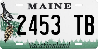 ME license plate 2453TB