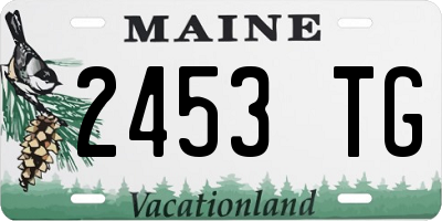 ME license plate 2453TG