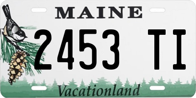 ME license plate 2453TI