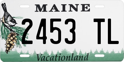 ME license plate 2453TL