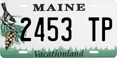 ME license plate 2453TP