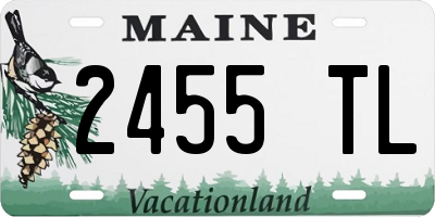 ME license plate 2455TL