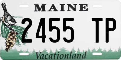 ME license plate 2455TP