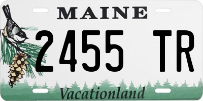ME license plate 2455TR