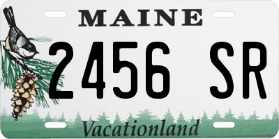 ME license plate 2456SR