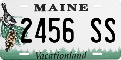 ME license plate 2456SS