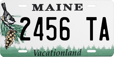 ME license plate 2456TA