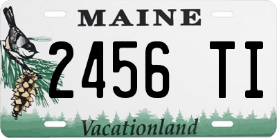 ME license plate 2456TI