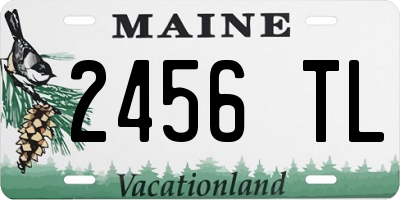 ME license plate 2456TL