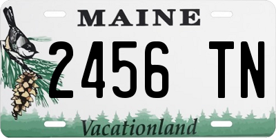 ME license plate 2456TN