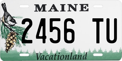 ME license plate 2456TU