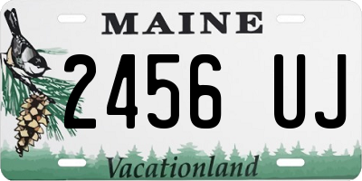 ME license plate 2456UJ