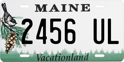 ME license plate 2456UL