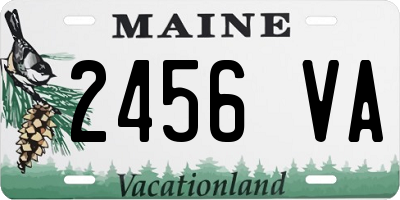 ME license plate 2456VA