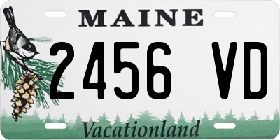 ME license plate 2456VD