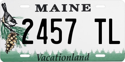 ME license plate 2457TL