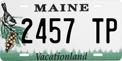 ME license plate 2457TP