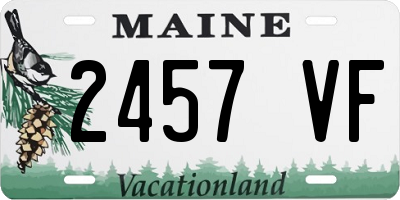 ME license plate 2457VF