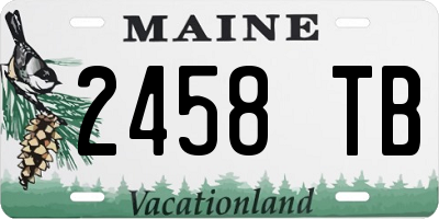ME license plate 2458TB