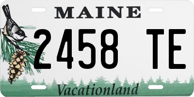 ME license plate 2458TE