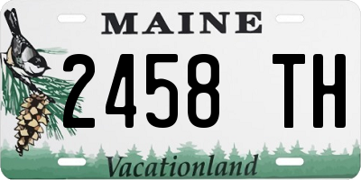 ME license plate 2458TH