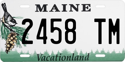 ME license plate 2458TM