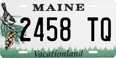 ME license plate 2458TQ