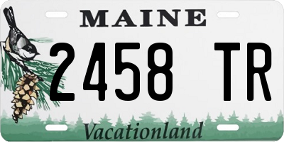 ME license plate 2458TR