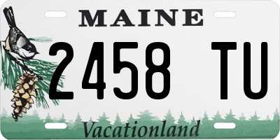 ME license plate 2458TU