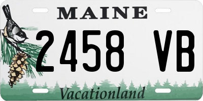 ME license plate 2458VB