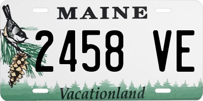 ME license plate 2458VE