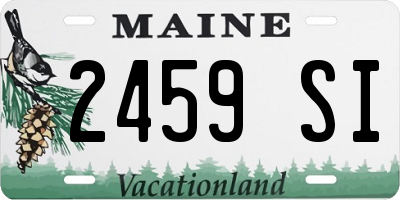 ME license plate 2459SI