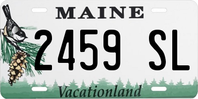 ME license plate 2459SL