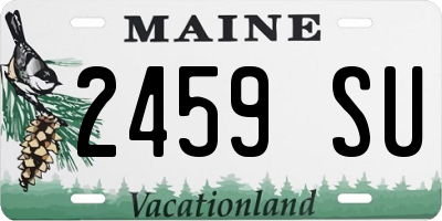 ME license plate 2459SU